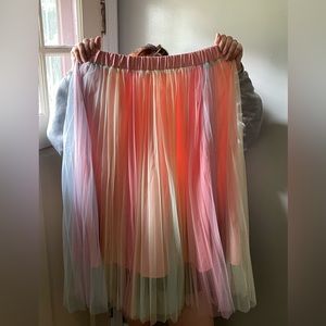 Rainbow Tulle Skirt